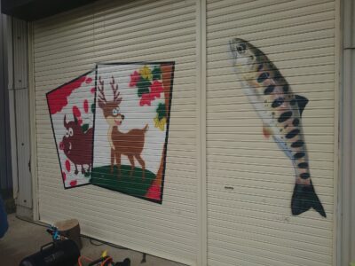 シャッターアート エアブラシアート シャッターアート